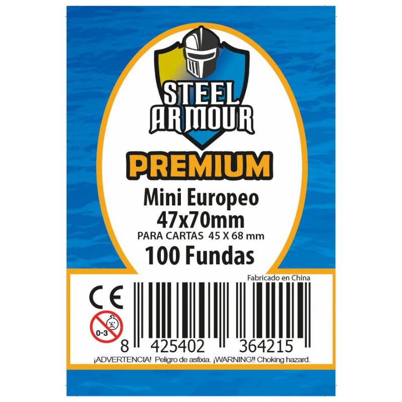 100 Fundas tamaño Mini Europeo Premium (47x70mm)
