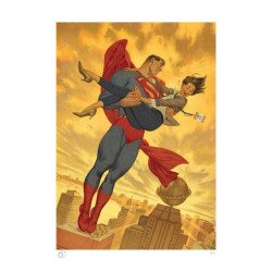 DC Comics Litografia Superman & Lois Lane 46 x 61 cm - sin marco