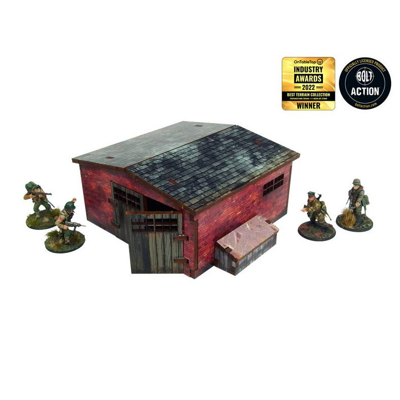 WW2 Normandy Large Brick Shed (28mm)