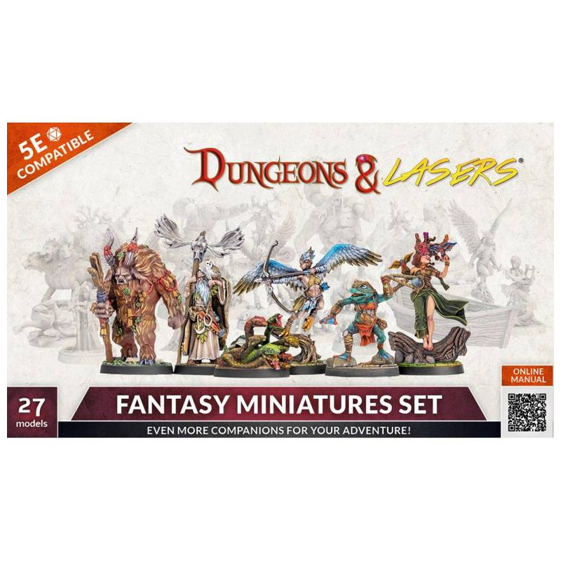 Dungeon & Lasers: Fantasy Miniatures Set