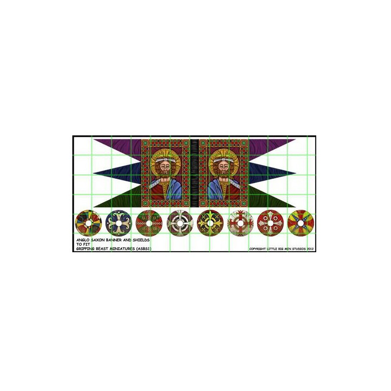 Anglo Saxon Banner & Shield Transfers