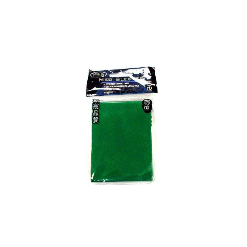 50 Max Protection Standard Game Card Deck Guards - Flat Green