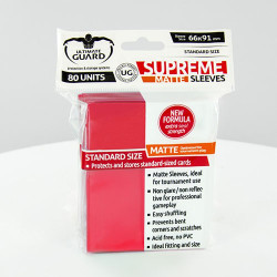 Ultimate Guard: Supreme Sleeves: Red 66x91mm