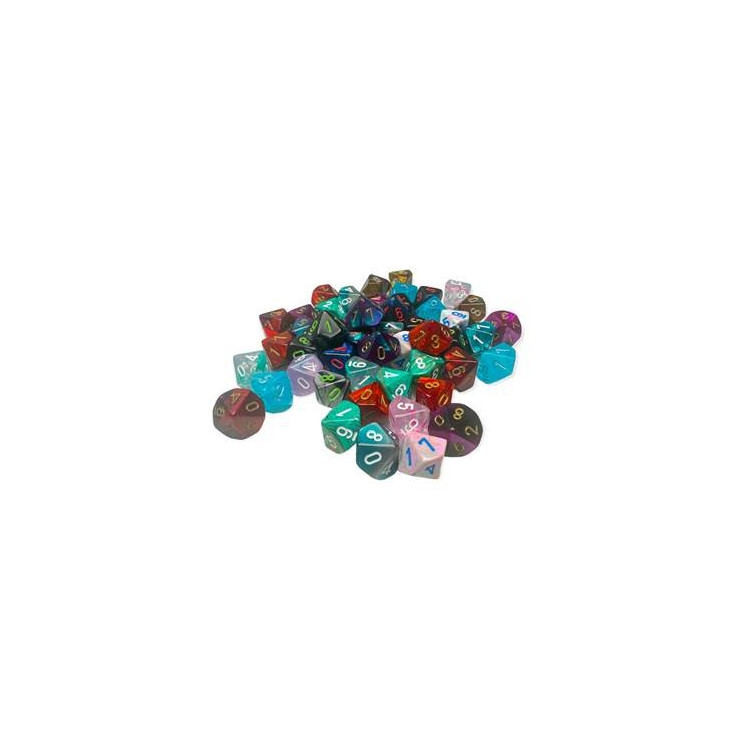 Bag of 50™ Assorted Loose Mini-polyhedral D10s - 2 Release