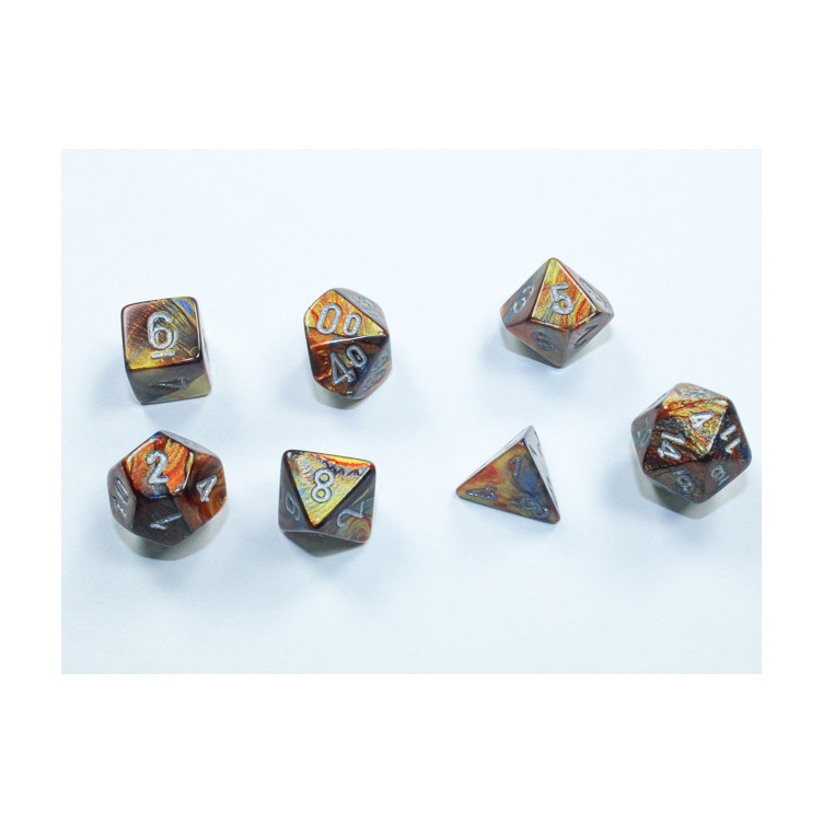 Lustrous® Mini-polyhedral Gold/silver 7-die Set