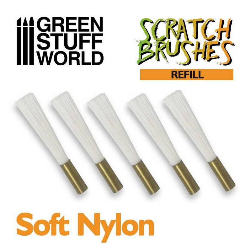 Recambio Set Cepillos Scratch: Nylon suave