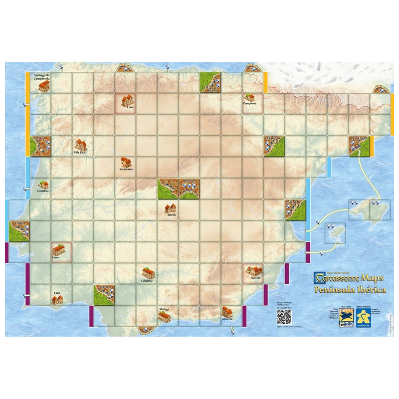 Carcassonne Maps: Península Ibérica (inglés/alemán)