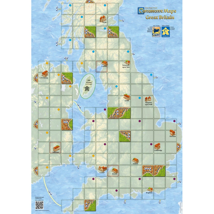 Carcassonne Maps: Great Britain (inglés/alemán)