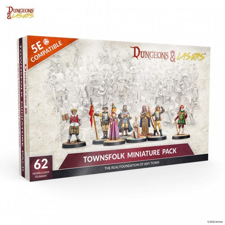 Dungeons & Lasers - Townsfolk Minature Pack