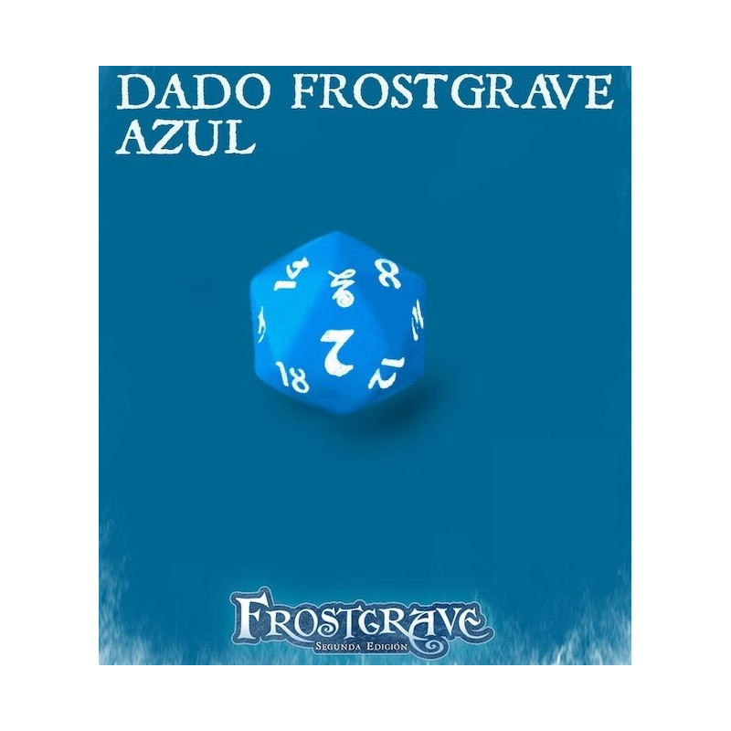 Frostgrave 2Ed. Dado Frostgrave Azul