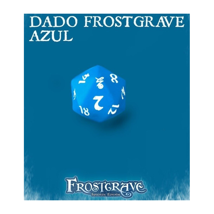 Frostgrave 2Ed. Dado Frostgrave Azul