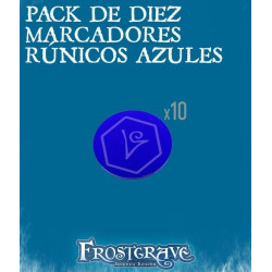 Frostgrave 2Ed. Marcadores Rúnicos Azules (10)