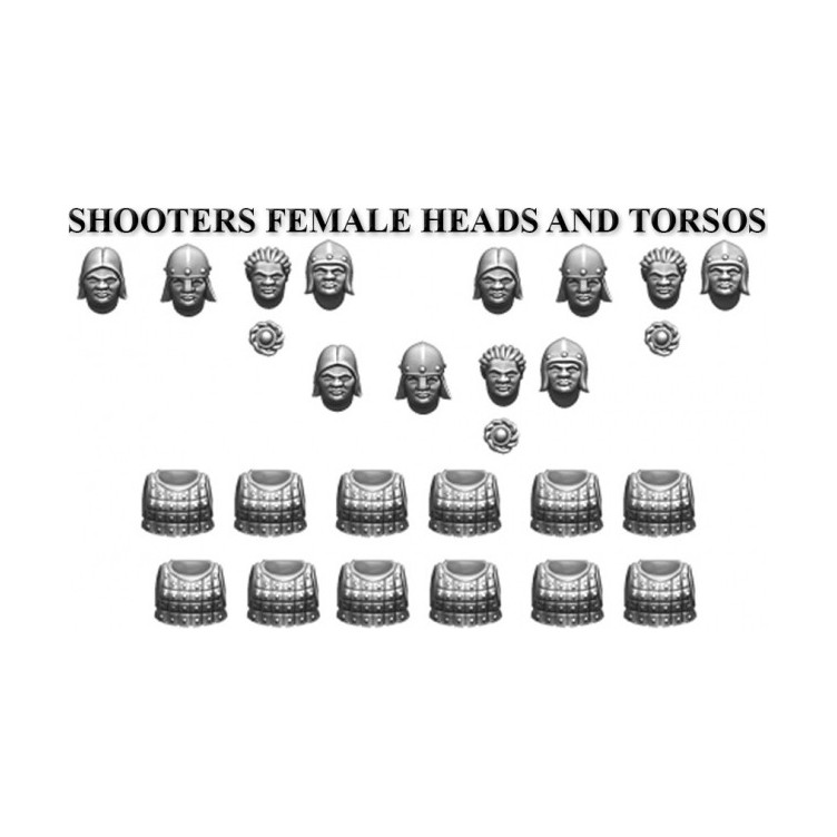 Shooters Female Heads and Torsos