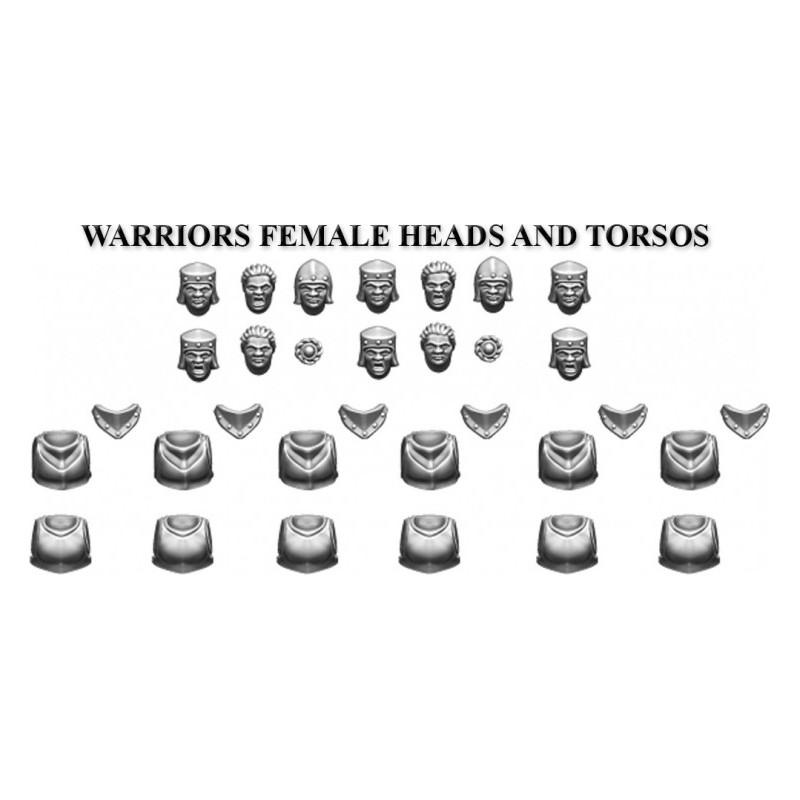 Warriors Female Heads and Torsos