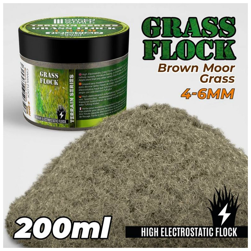 Cesped Electrostatico 4-6mm Brown Moor Grass - 200ml