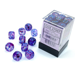 Nebula 12mm D6 Nocturnal/blue Luminary Dice Block (36 dice)