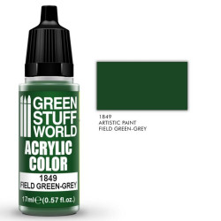 Acrylic Color Field Green-grey