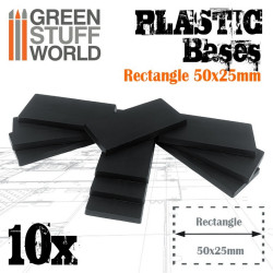 Peanas de plástico - Rectangulares 25x50mm