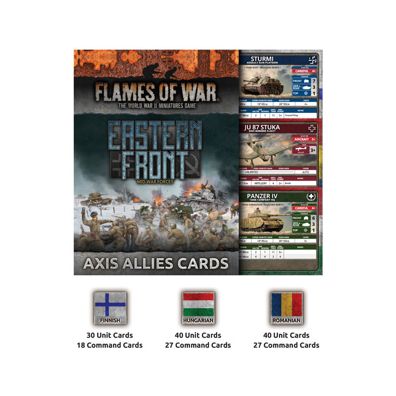 Axis Allies Unit & Command Cards (182 Cards)