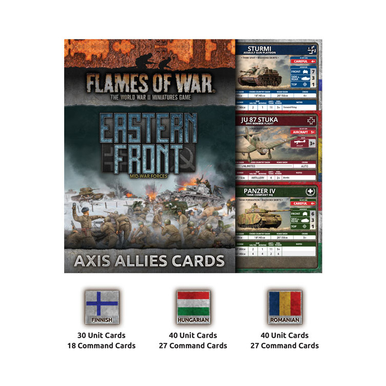 Axis Allies Unit & Command Cards (182 Cards)