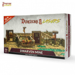 Dungeons & Lasers - Dwarven Mine Half-height Walls (Ingles)