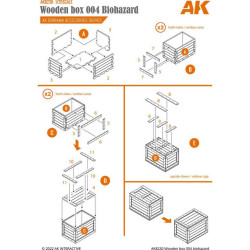 Wooden Box 004 Biohazard 1:35