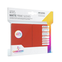 Gamegenic: Pack Matte Prime Sleeves Red (100)