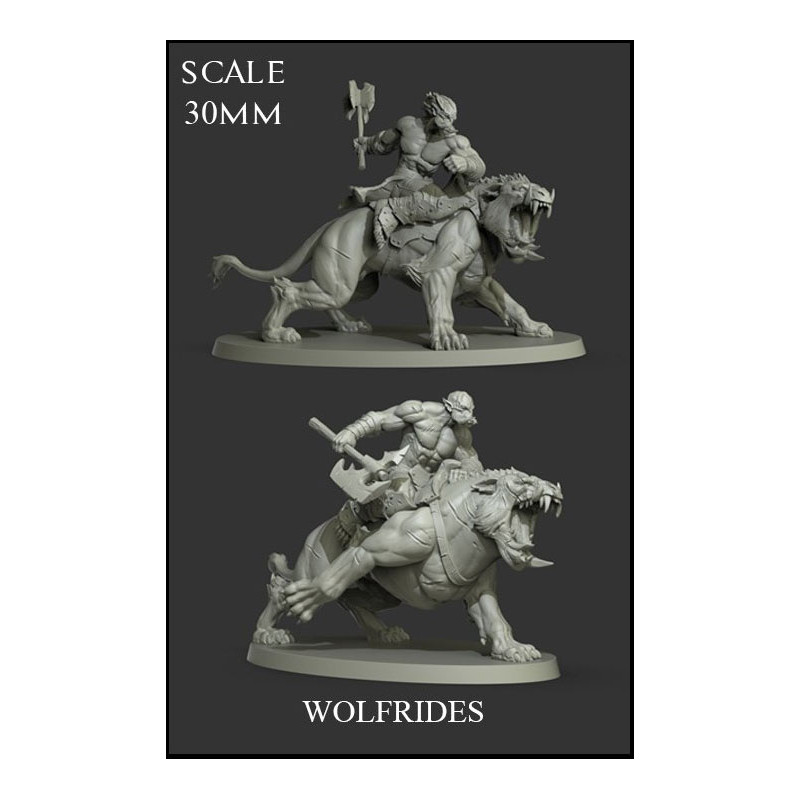 Wolfriders 2 Miniaturas Scale 30mm