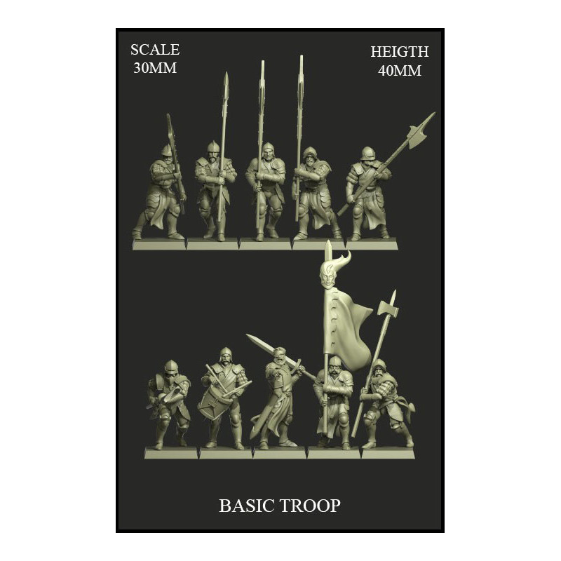 Basic Troop 30mm