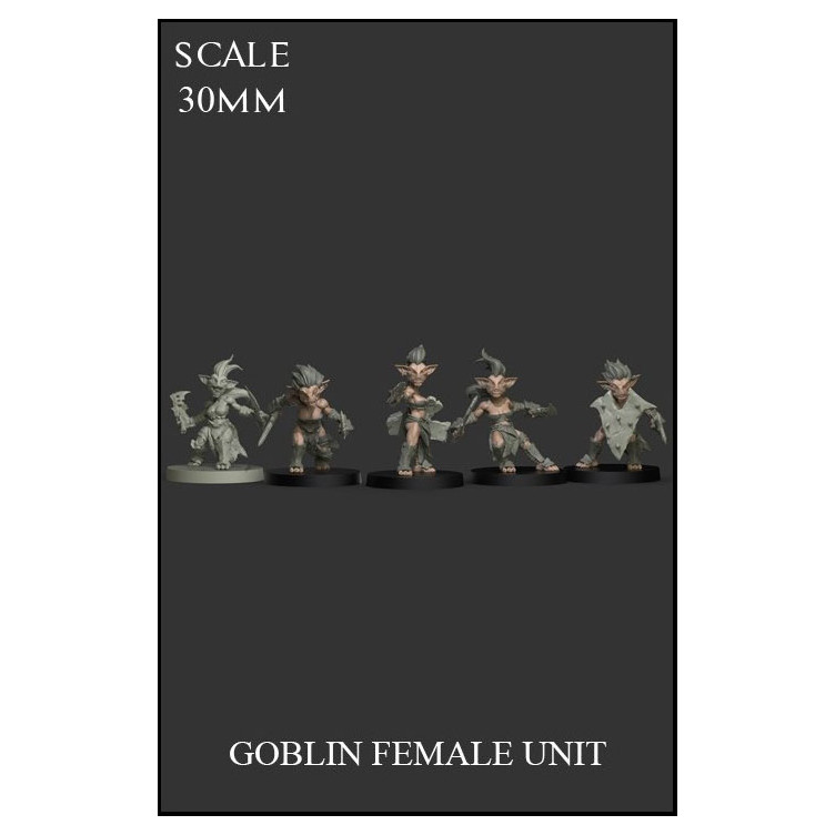 Goblin Female Unit Scale 30mm