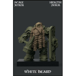 White Beard Scale 30mm