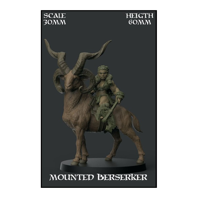 Mounted Berserker Scale 30mm