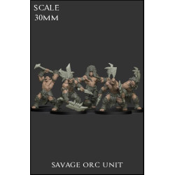 Savage Orc Unit Scale 30mm