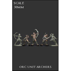 Orc Unit Archers Scale 30mm