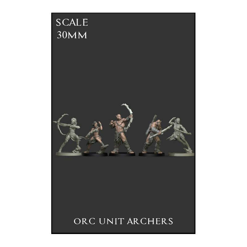 Orc Unit Archers Scale 30mm