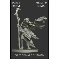 Orc Female Shaman Scale 30mm