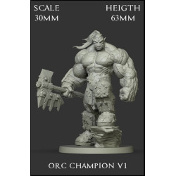 Orc Champion V1 Scale 30mm