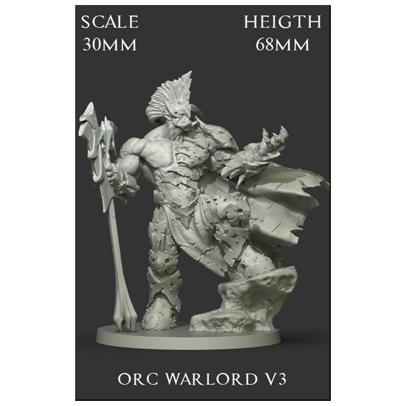 Orc Warlord V3 Scale 30mm