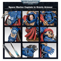 Space Marines: Capitán en armadura Gravis