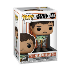Star Wars POP! The Mandalorian Mando Holding Child