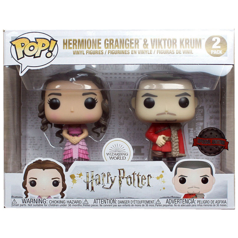 Harry Potter POP! Set 2 figuras Hermione y Krum Yule Exclusive