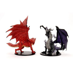 Pathfinder Battles City of Lost Omens: Adult Red & Black Dragon