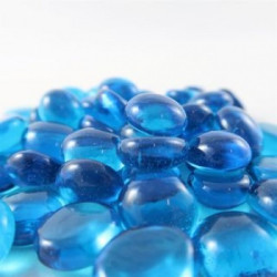 Gaming Glass Stones in Tube: Crystal Aqua (40)