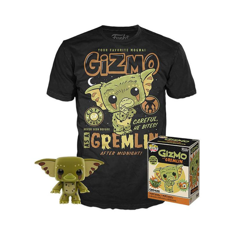 Gremlins POP! & Tee Set de Minifigura y Camiseta Gizmo Excl. - M