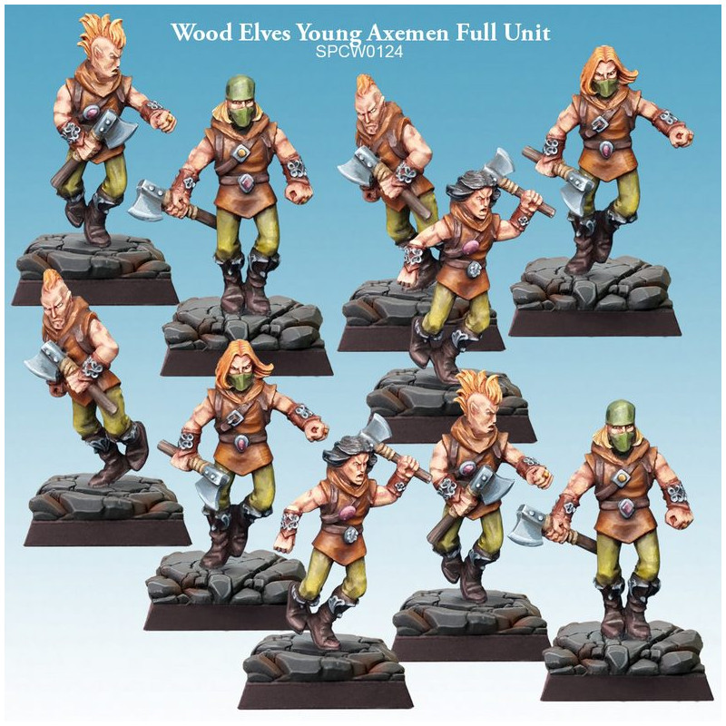 Wood Elves Young Axemen Full Unit