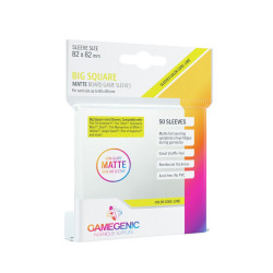 Gamegenic: Matte Big Square-Sized Sleeves 82x82mm Clear (50)