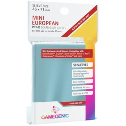 Gamegenic: Prime Mini European-Sized Sleeves 46x71mm Clear (50)