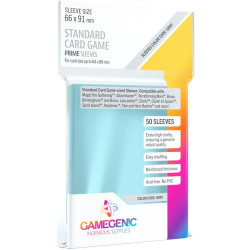 Gamegenic: Prime Standard Card Game Sleeves 66x91mm Clear (50)