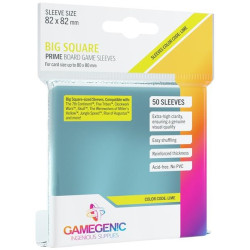 Gamegenic: Prime Big Square-Sized Sleeves 82x82mm - Clear (50)