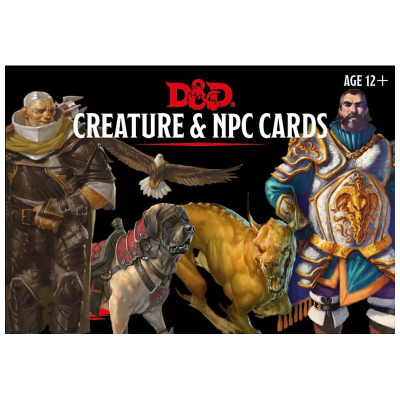 D&D Monster Cards: NPCs & Creatures (inglés)